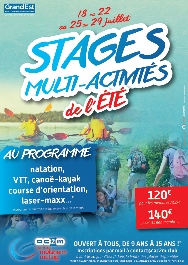 Stages multi-activités de l’été 2022